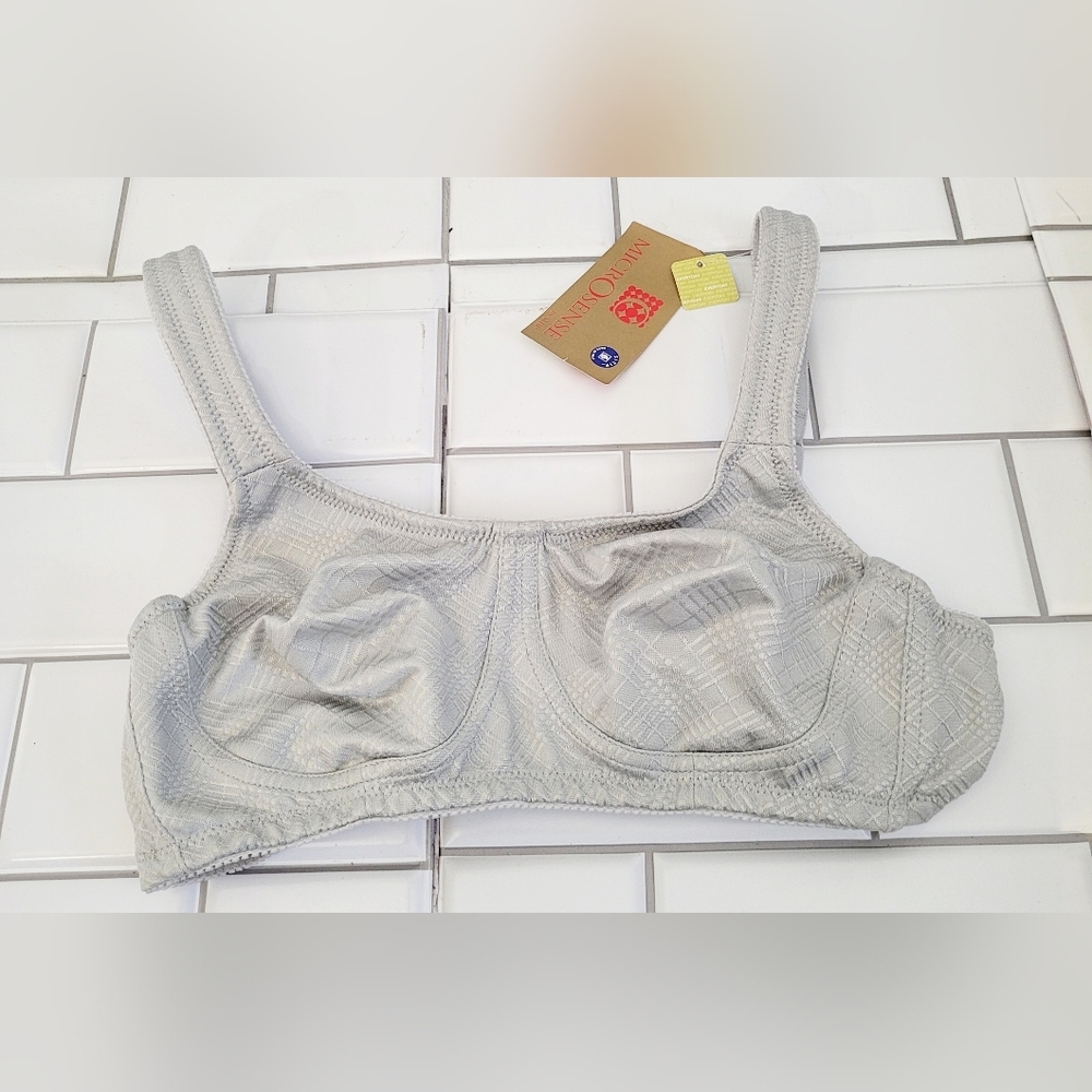 Nwt Amoena Dianna Ladies Soft Cup Bra 43987 Soft Gray Adjustable Shoulder Straps